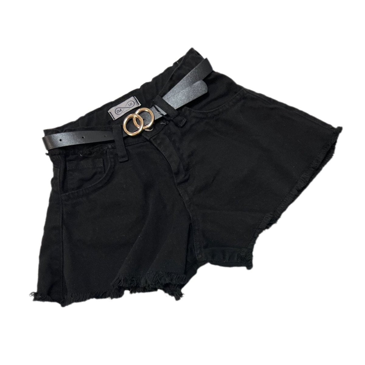 Shorts di Jeans Sfrangiato Bimba - Mstore016 - Shorts Bimba - Emilu